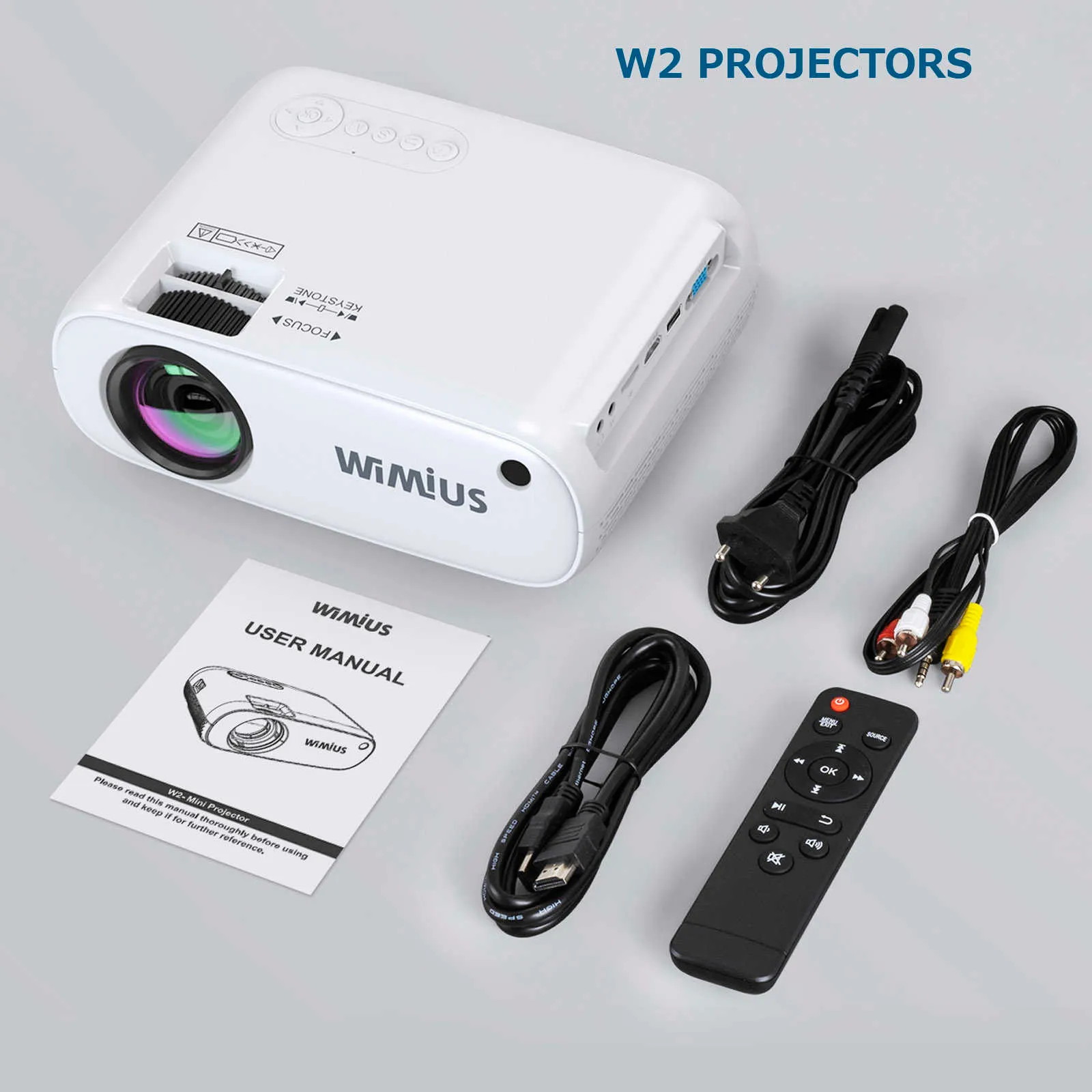 Proyector Full HD 1080P, proyector de TV Android de 7500 lúmenes con WIFI  Bluetooth, proyector inteligente para exteriores con zoom digital Keystone