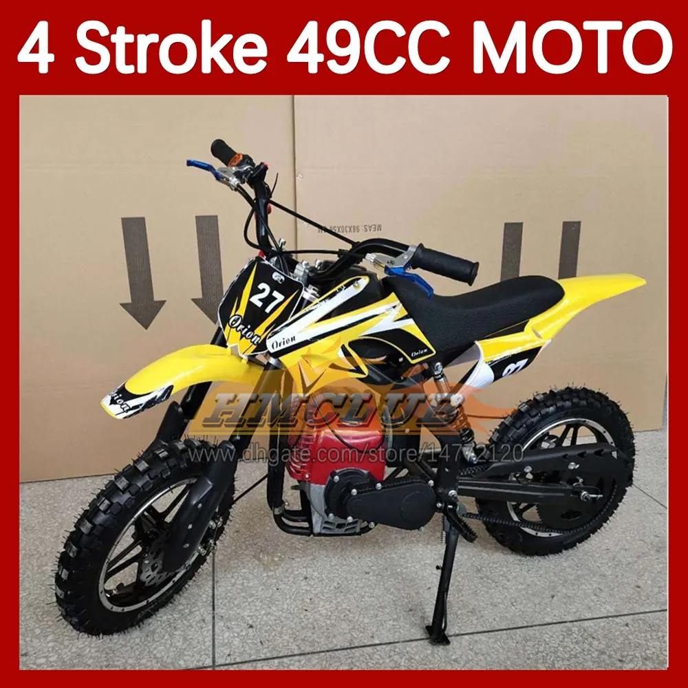 4 Stroke Racing Real Motorbike 49/50CC ATV Off-road Mini Motorcycle Vehicle Bike Sports Gas Kart Adult Children Racing Motorbike Boy Girl Toy Birthday Gifts Dirt Bike