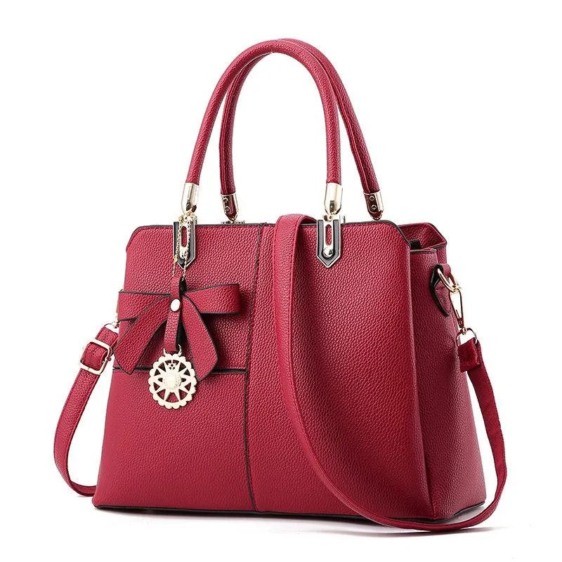 HBP Totes Borse Borsa a mano Borse da donna Borsa a tracolla in pelle PU Borse da donna Colore rosso vino 1054