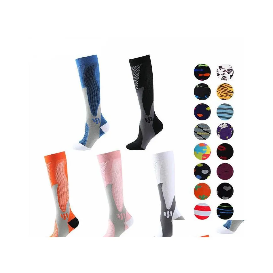 Chaussettes pour hommes Bas d'allaitement médical en nylon de compression Spécialisé Cyclisme en plein air Séchage rapide Respirant Adt Sports