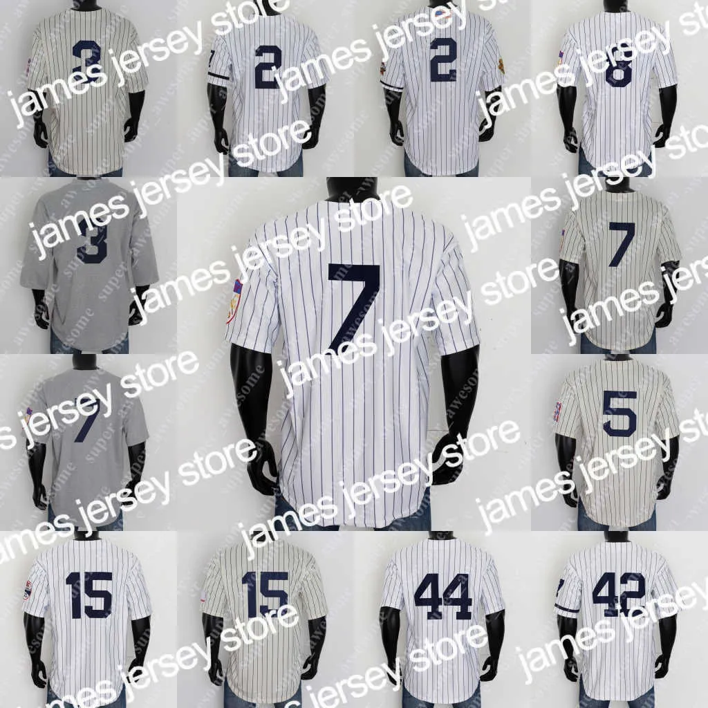 Camisetas de béisbol Camisetas de béisbol Camisetas de béisbol 2 Derek Jeter Jersey 3 Babe Ruth 5 Joe DiMaggio 7 Mantle 8 Yogi Berra 15 Thurman Munson 42 Mariano Rivera