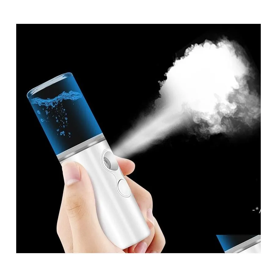 Articoli di novità Mini umidificatore d'aria portatile Usb ricaricabile 25 ml Apparecchio spray di bellezza portatile Nano Diffusore d'acqua Latte Olio Steame Otb1G