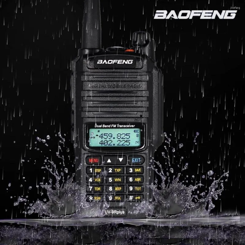 Walkie Talkie Водонепроницаемый Baofeng Ham Radio High Power 10W UV9R плюс двойная группа CB Long Drange UHF/VHF