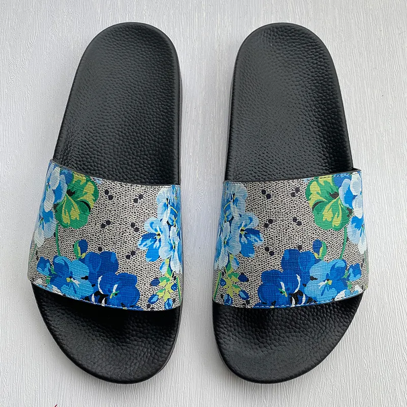 TSM Designer Rubber Slides Blooms Green Red White Web Fashion Shoes For Men And Women With Flower Box Beach Flip Flops By Topportmarket From Topsportmarket 24.34 In Bulk DHgate.Com