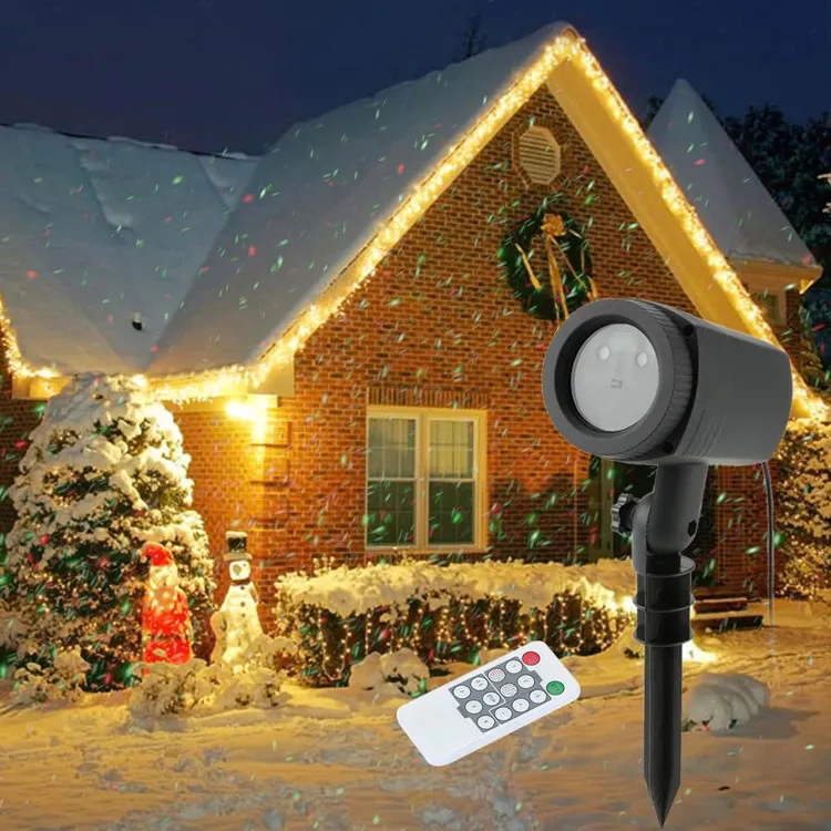 RG Moving Stars Garden Light Christmas Effect Projector Laser Light Outdoor Lighting Waterproof Lawn Lamp för Party Holiday House Decorating Lights