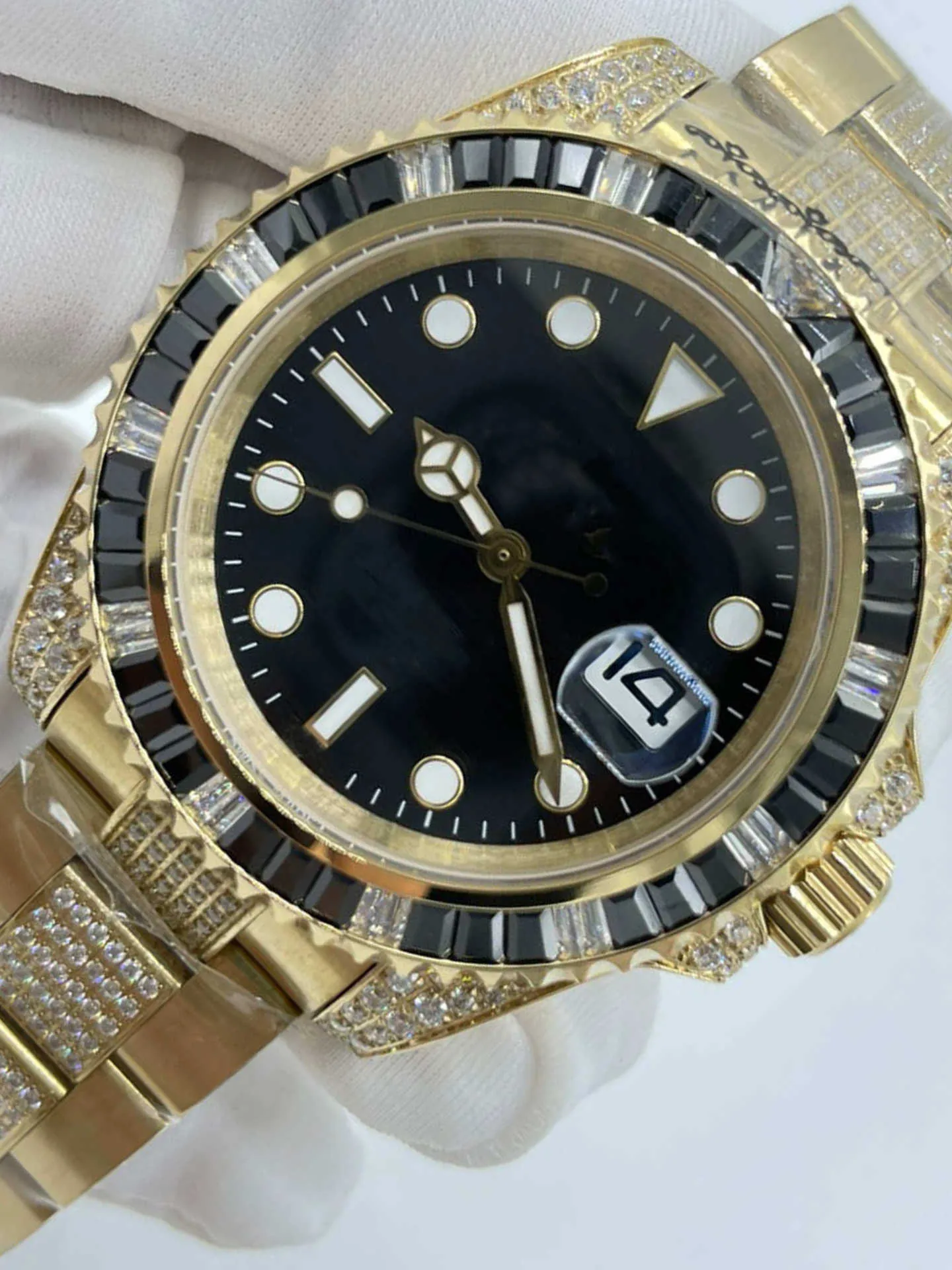 Heren Diamond Horloges Nieuwe Designer Luxury Watch Men's Automatische mechanische beweging Fashion Women 40mm polshorloges Gold Montre AAA