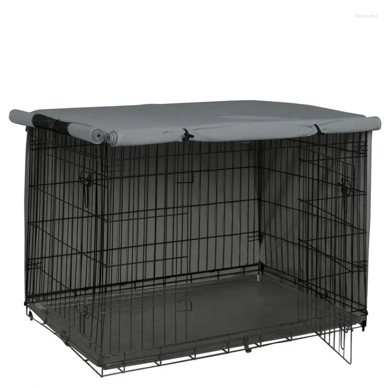 Dog Apparel Outdoor Universal Wire Crate Cover Cage Rainproof Dust Covers Waterproof Sun Protection Durable Pet Kennel Case