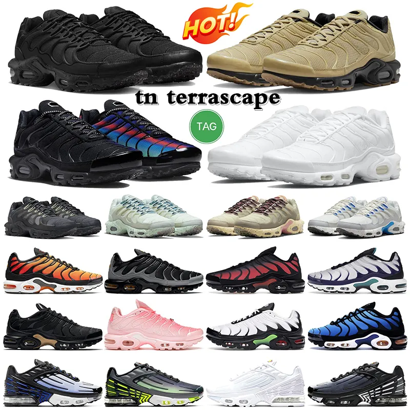 tn plus 3 tns terrascape mens running shoes womens sneakers Unity Sea Glass Gold Bullet White Grape Ice Laser Blue Neon trainers sports outdoor