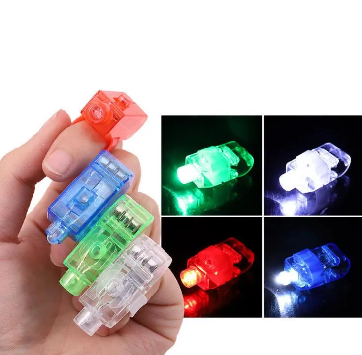 Party Supplies LED Finger Lights Finger-Flashing Ring Halloween Christmas Birthday Wedding Gifts Children Festival Night Luminous Toys SN525