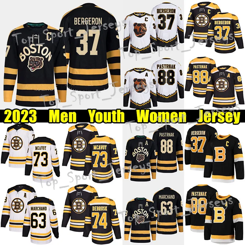 2023 Winter Classic Hockey Jersey #37 Patrice Bergeron #88 David Pastrnak Bruins #71 Taylor Hall Zdeno Chara Charlie McAvoy Brad Marchand Reverse Retro Jerseys
