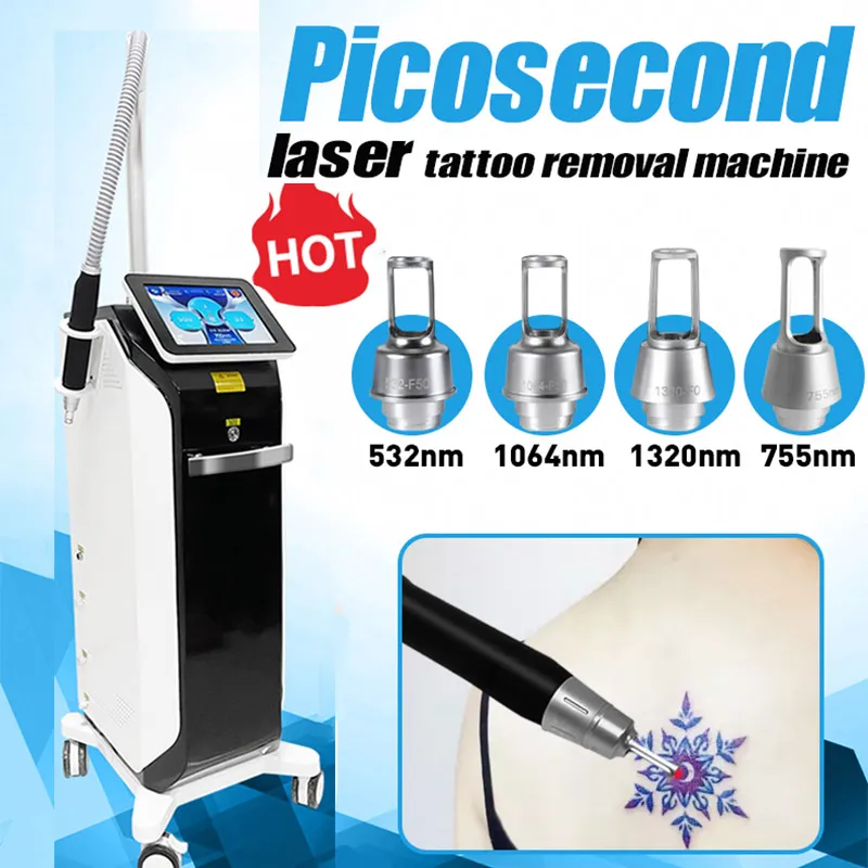 Standing Yag Laser Black Doll Treatment Skin Whitening Tattoo Removal Picosecond Laser Machine SPA