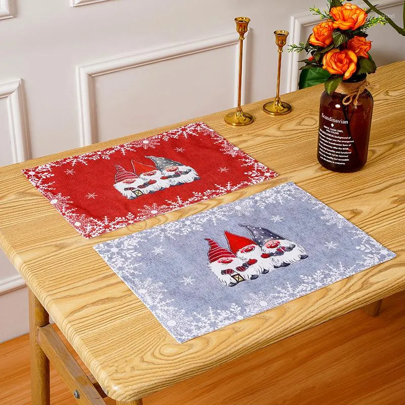 Table Napkin Nordic Style Creative Christmas Decoration Placemat Festive Atmosphere El Restaurant Tableware Dress Up Homeware Accessories