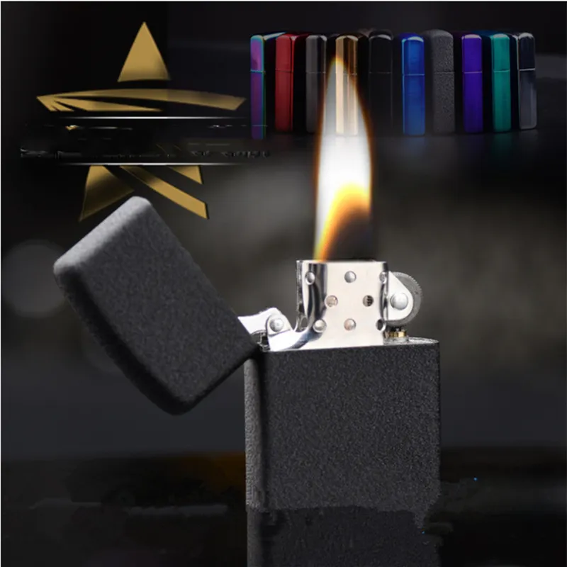 Retro Metal Gasoline Lighter - Windproof Kerosene Oil Refillable Cigarette  Lighter, Classic DIY Design, Great Gift - Shop Now! from Dhgate Lighters