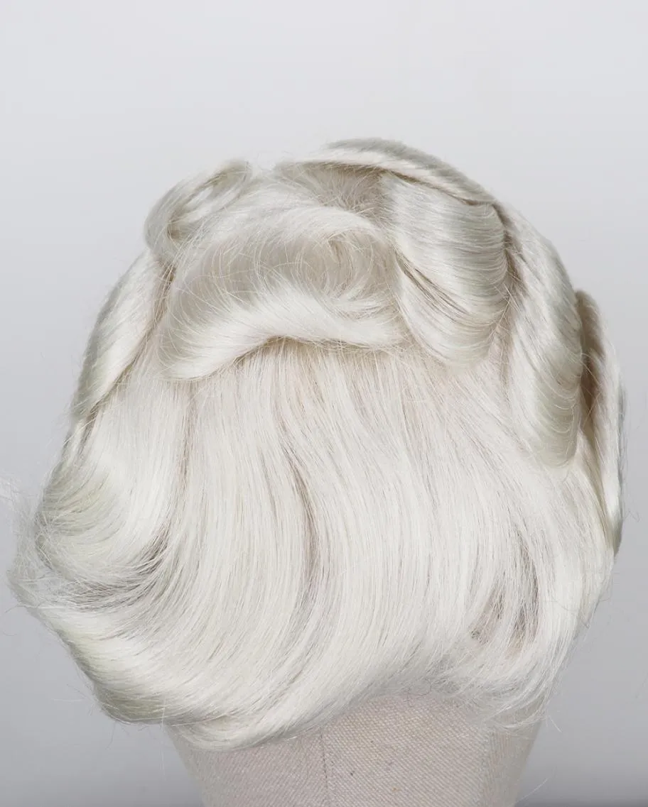 Men039S Wig 613 Blond Remy Human Hair Mens Toupee Full Pu Pure Handmade för manlig hårprotes 6335078