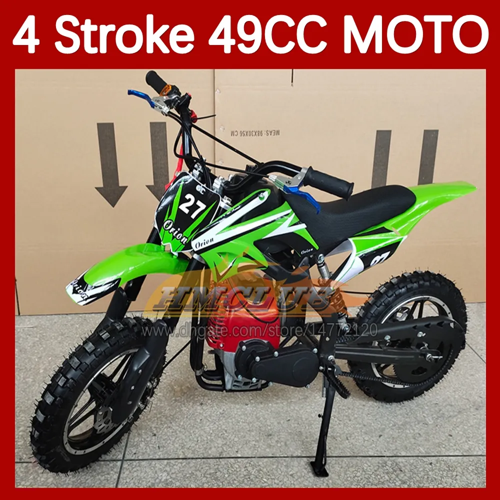 ATV Off-road Superbike 4-takt 49cc Mountain Race Gasoline Scooter Moto Bikes Mini Motorcycle Volwassen kinderen Dirt Bike Boy Girl Toy Birthday Gifts Racing Motorbike