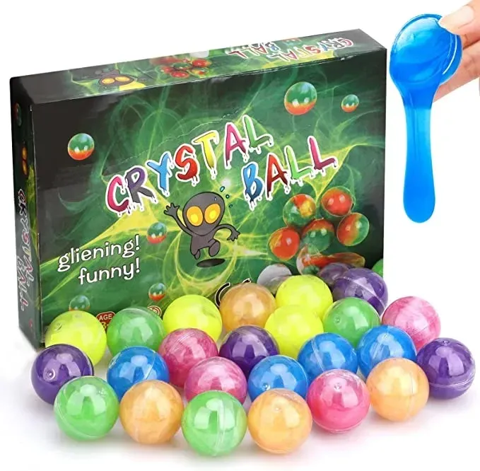 Fidget Toys Set Rainbow Slime Putty Balls Oeufs Squishy Party Favor Fournitures Soulagement du stress Anti Anxiété Soulagement de l'autisme Jouet pour enfants Adultes Créativité Imagination 1216