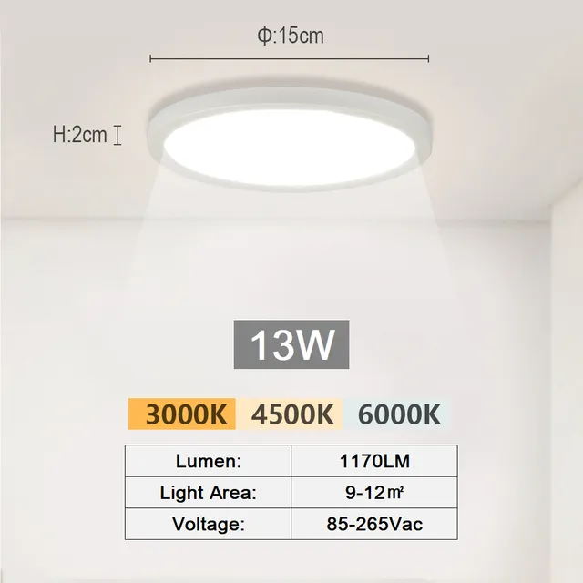 20Inch Ceiling Lights LED Lights For Living Room Bedroom Kitchen Smart Indoor Light Fixture Ultrathin Brightness Dimmable Lustres