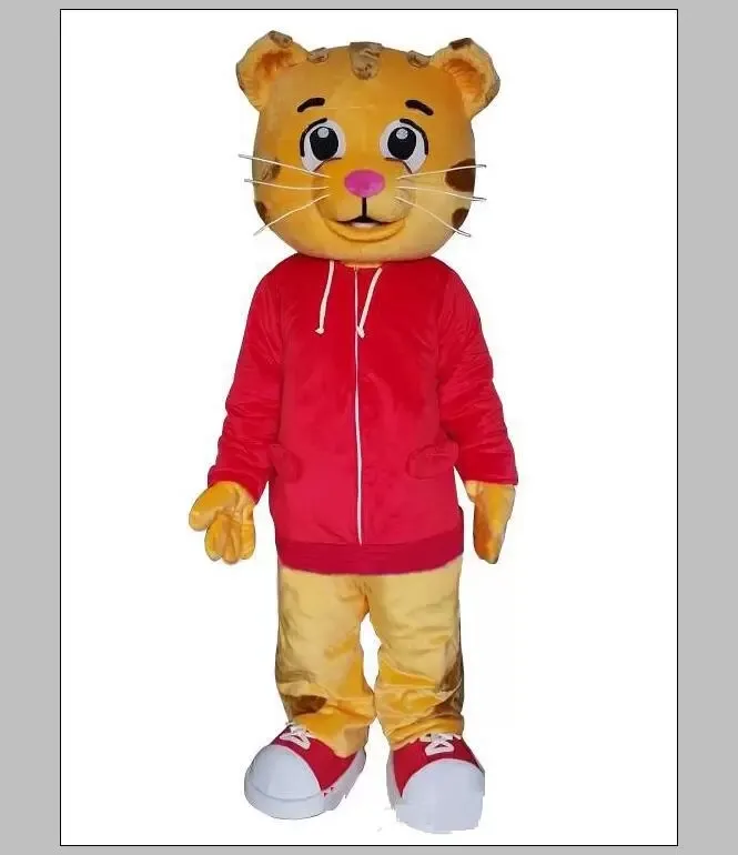 Nuevo disfraz de mascota Daniel Tiger directo de fábrica, disfraces de mascota Daniel Tiger Fur para fiesta de Halloween