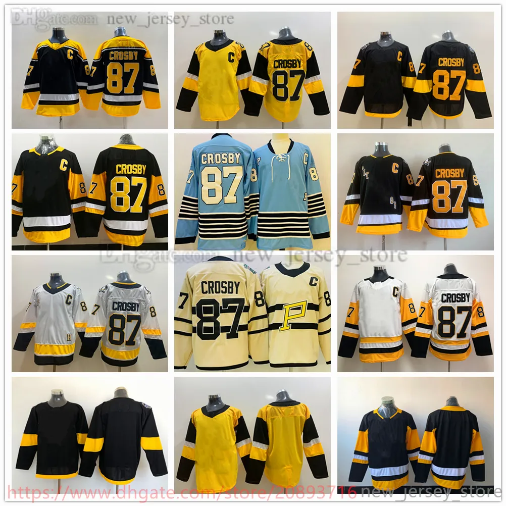 映画カレッジアイスホッケーはジャージを着用しました87SIDNEYCROSBY WINTER CLASSICMEN Youth Women Jerseys