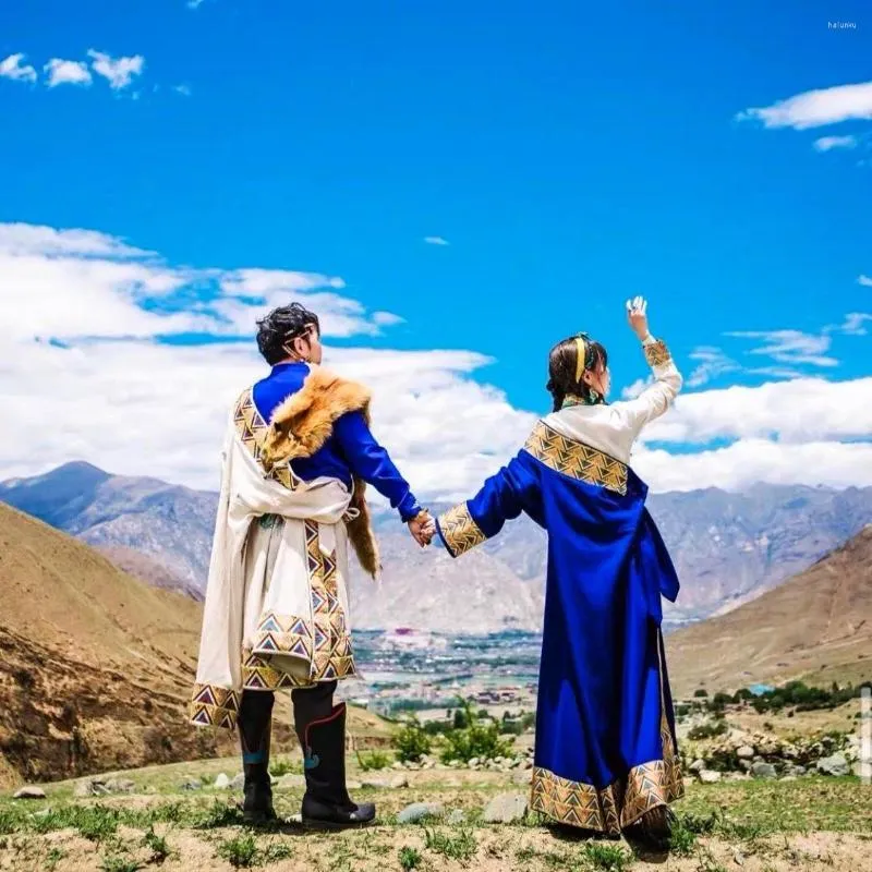 Roupas étnicas homens nacionais homens homens hanfu roupas tradicionais tibetano tibetano