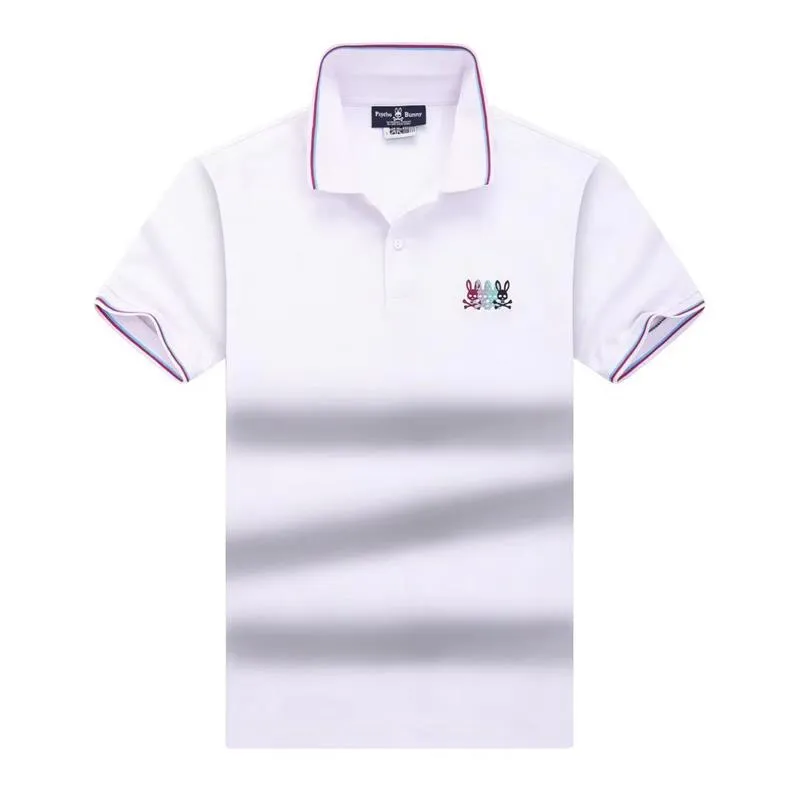 Designer stripe polo shirt t shirts snake polos bee floral mens High street fashion horse polo luxury T-shirt M-3XL #02