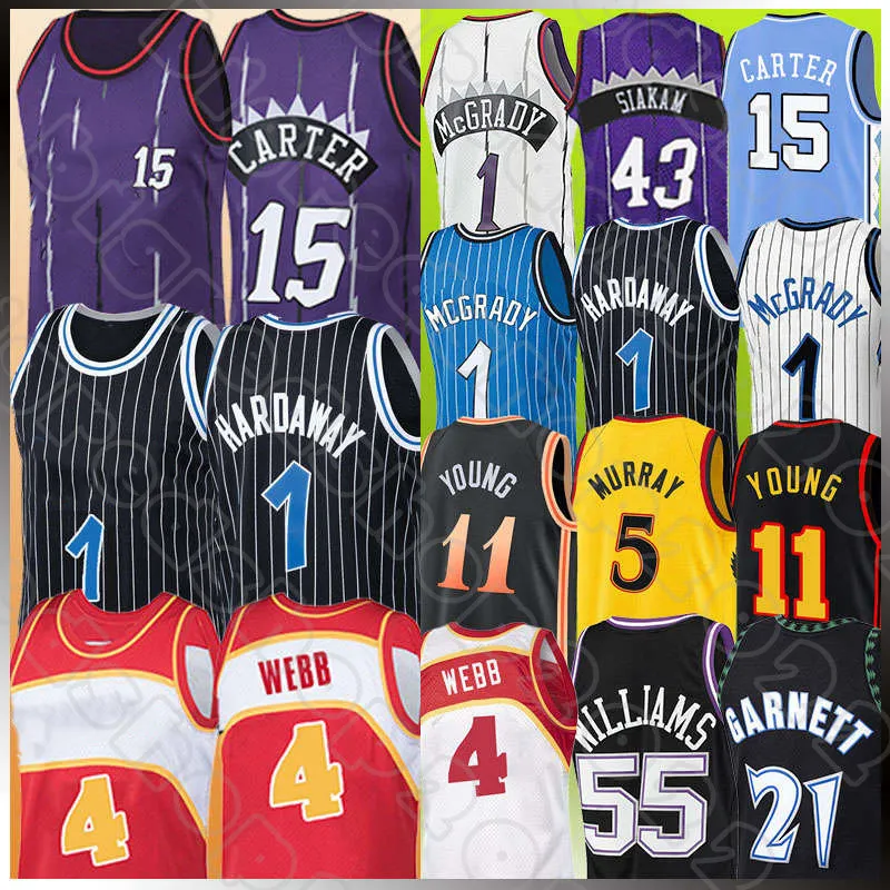 Save Big on Bulk Nba Jersey Vince Carter Retro Vince Carter Penny Hardaway  Basketball Jerseys Tracy McGrady Trae Young Dejounte Murray Spud Webb Men 