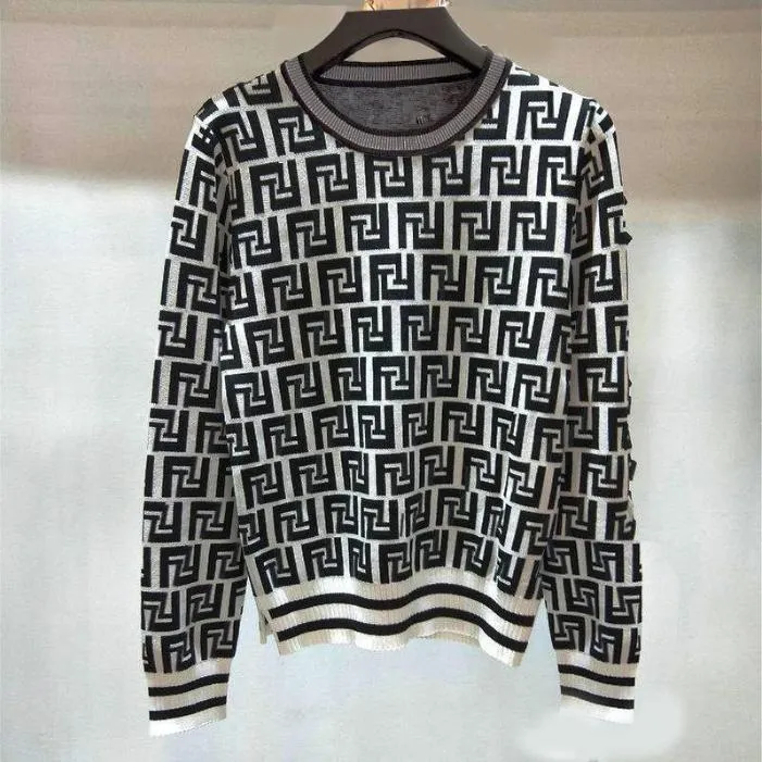 designer 2023 Designer Luxury Sweater Women's Autumn Round Neck Striped Fashion Long Sleeve Women High End Jacquard Cardigan Knitting Sweaters CoatsPQ8D