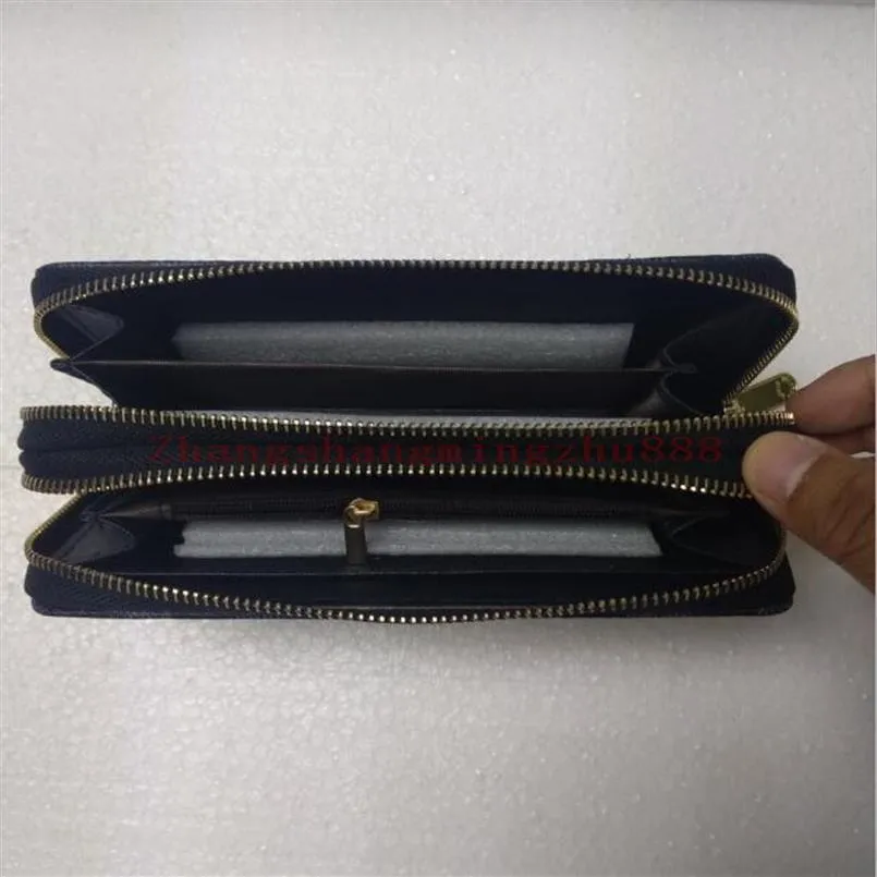 Fashion Women Long Wallet Purse High quality Ladies Clutch bags Men Double Zipper wallet Card Holder252c