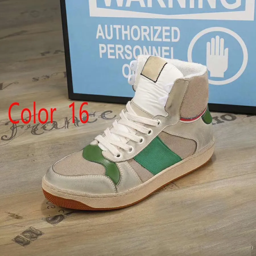 Scarpe casual uomo Scarpe da ginnastica da corsa uomo Scarpe da donna Sneakers Donna Sneaker da viaggio con lacci 100% pelle Moda Lady Scarpe con plateau piatte Taglia grande 35-42-45 con scatola