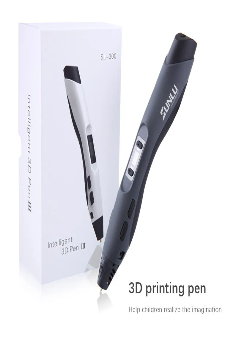 Sunlu 3D Impressão caneta SL300 Navio 3D Design Desenho Pen Birthday Gift for Kids Popular Magic Creative and Diy Printing P7351010