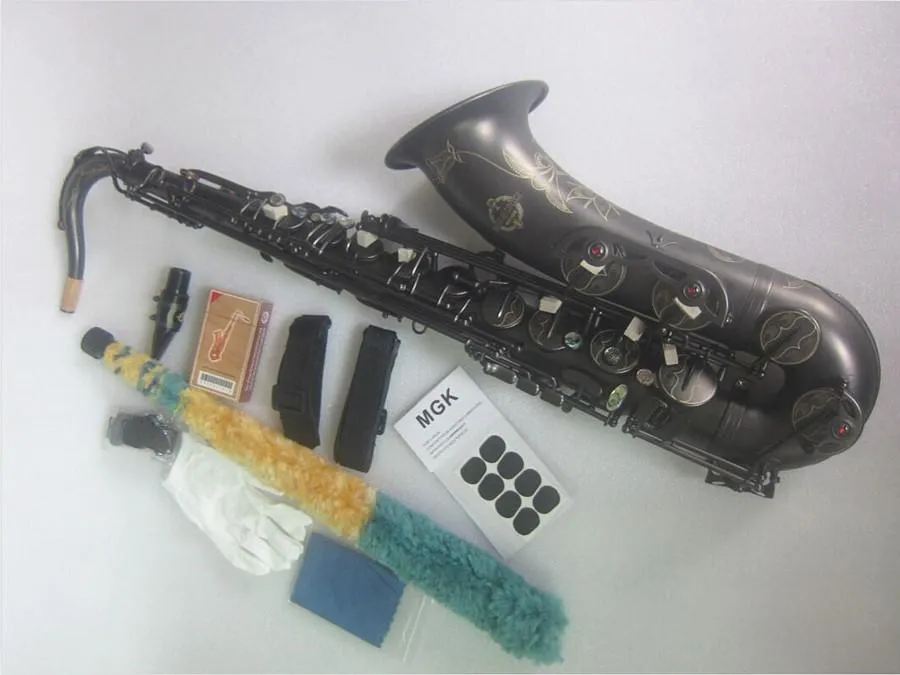 Tenorsaxofon Japan Suzuki Better Sax Matt Black Musical Instrument Professional Spela Sax med Case