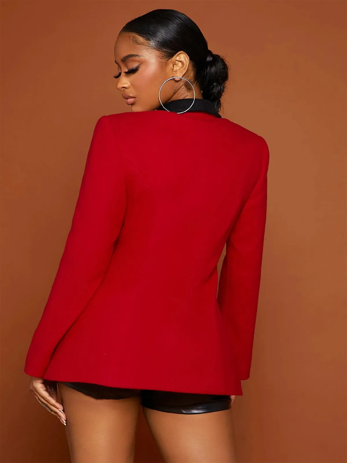 strapless open back dress Jazelle Mini Dress Red main image 1