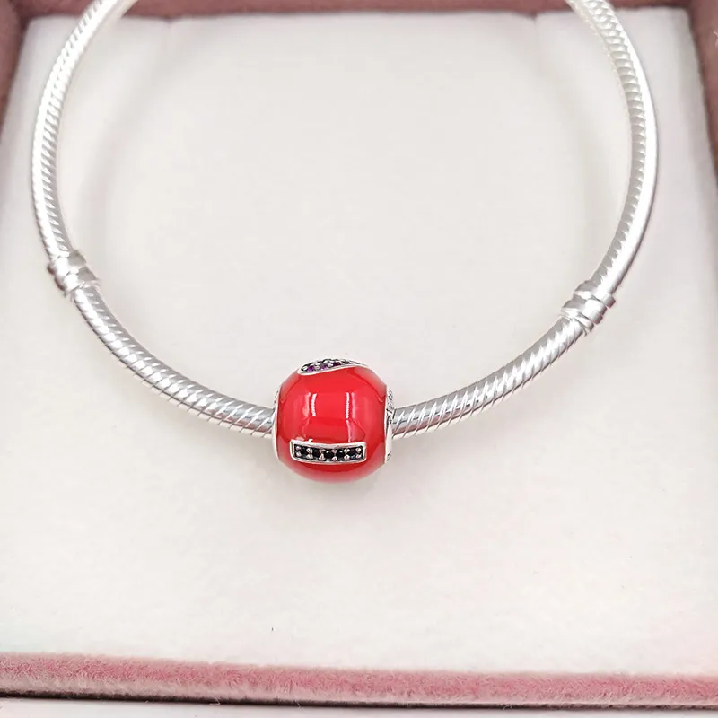 925 Sterling Srebrna biżuteria Sprzedaż Pandora Disny Love Miny Mouse Charms Chain Bread Bread Bracelets for Heart Naszyjnik DIY 7501055891087P