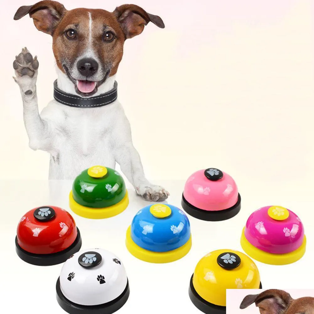 Toys de cachorro Chews Creative Pet Call Call Bell Toy para treinamento interativo chamado Dinner Gat Kitten Puppy Food Reminder Supplies Drop dhnjx