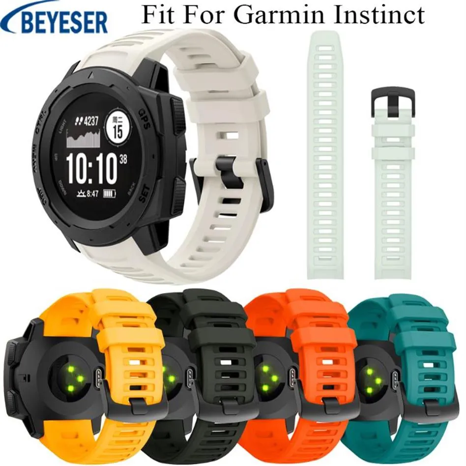 Cinturino per orologio in silicone morbido da 22 mm per cinturini da polso Garmin Instinct Smart Sports t accessori cinturino per bracciale293F