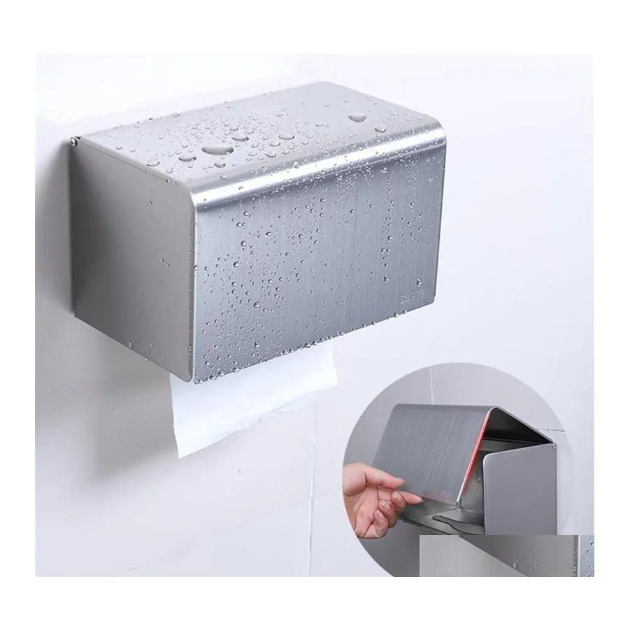 Stainless Steel Wall Mounted Tissue And Screwless Toilet Paper Holder