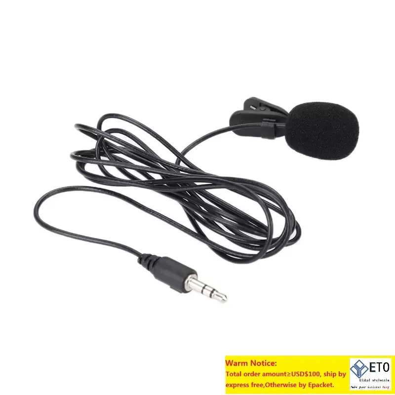 2020 nouvellement Mini Lavalier micro Jack pince à cravate microphones téléphone intelligent enregistrement PC Clipon revers pour parler chanter discours