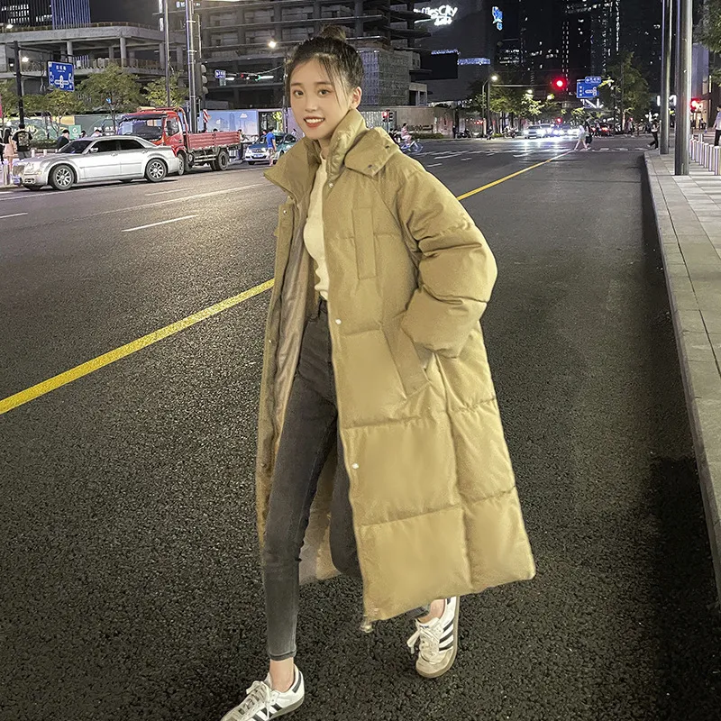 2022 New Womens Winter Long Padded Coat Saver Long Puffer Jacket Thickened  Down Cotton, Loose Fit, Knee Length, Hooded Ins Fashion From Linyong815,  $88.45
