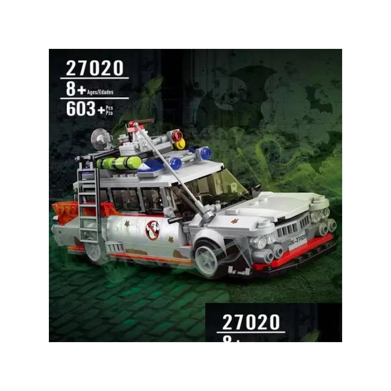 Lepin Blocks Mod King 27020 Movie Game Technic Статическая версия Ghost Bus Building 603Pcs Bricks Toys For Kids Gift Drop Delivery Gifts Dh9Dv