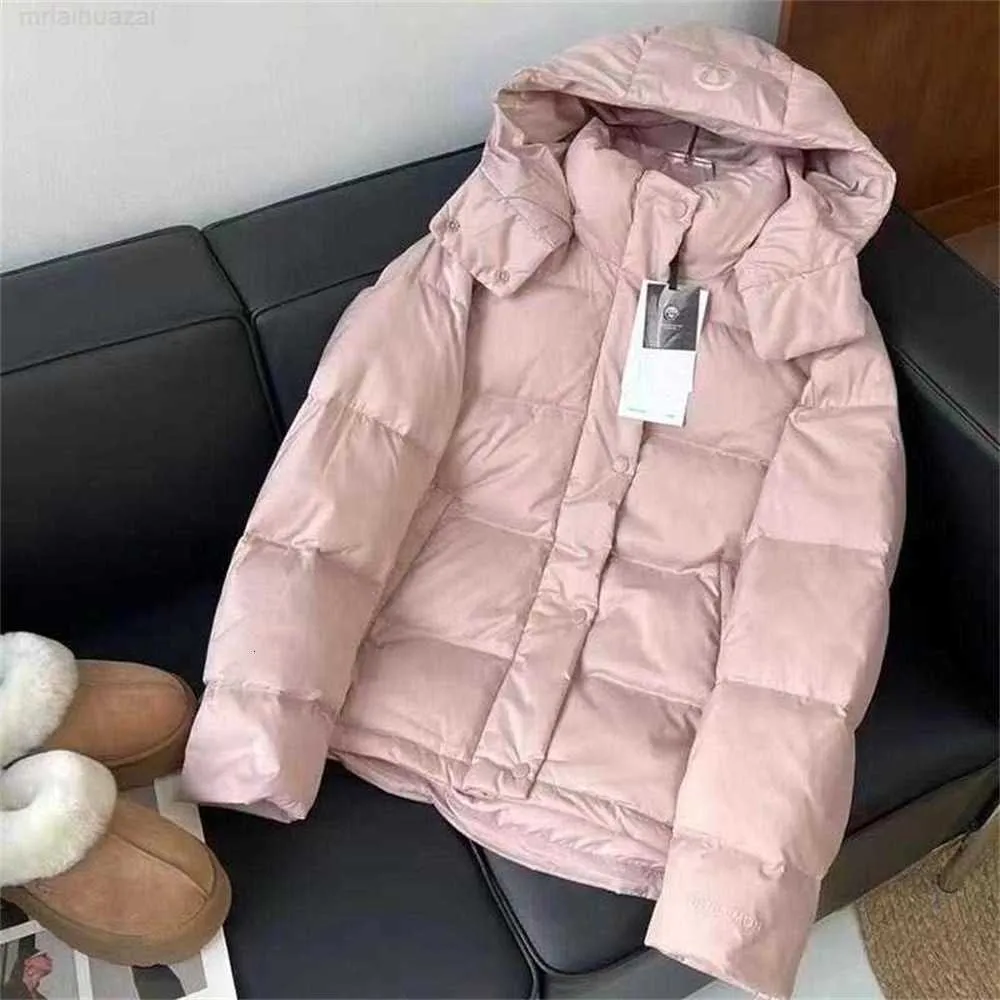 Hooded Down Jacket Five Lattice Thickened 80 White Goose Warm Coat La liste des arrivées Fashion Favorite Factory Genuine Special