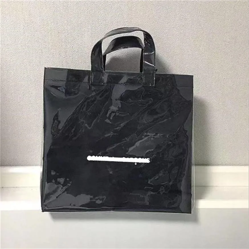 Designer- Paper PVC Shopping Bag Unisex Letter Casual Tote Fashion Solid Handtassen Designer Clear Beach Waterproof Women Bags274B