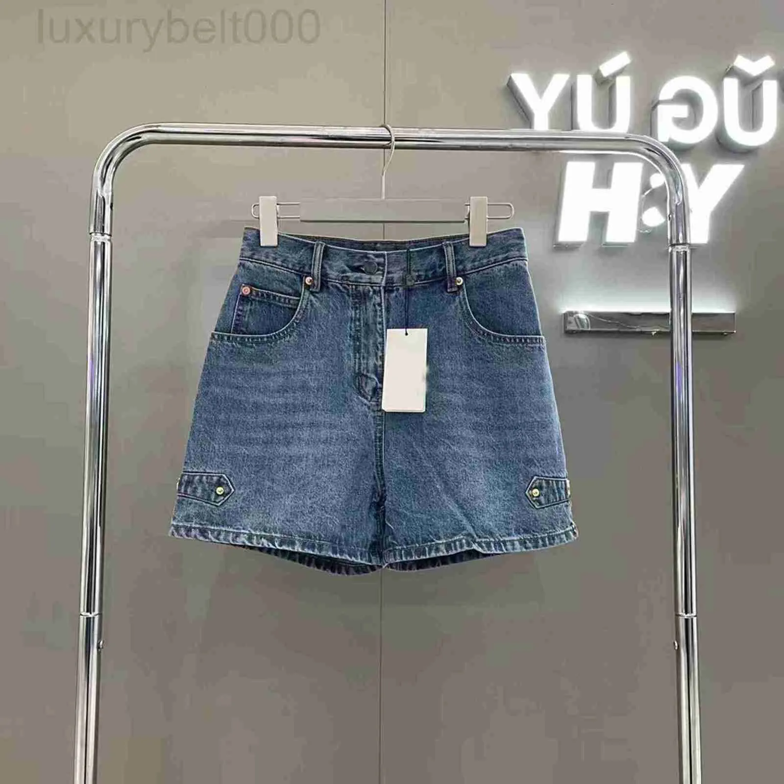 Dames jeans ontwerper drie hoogteversie G2022S nieuwe Leisure High Taille Dunne breedbeen denim shorts zomer vrouwen H0HS