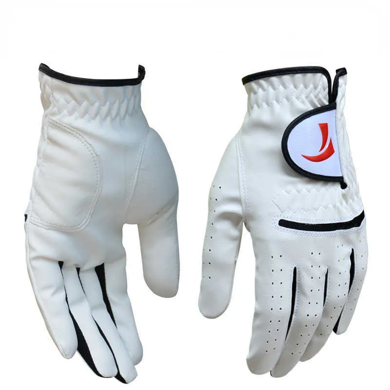 1 pièces gants de Golf hommes respirant en peau de mouton plein cuir à la fois gauche et droite hommes femmes vêtements accessoires