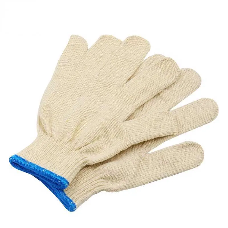 10 paires gants à main jardin travail en coton mince gant jardinage Construction de la construction du bois de bois