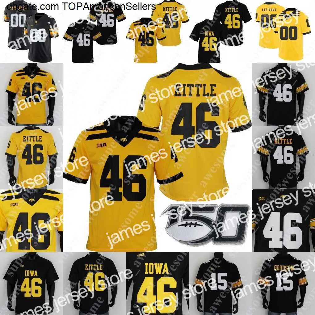 NCAA Iowa Hawkeyes Football Jersey Kaevon Merriweather Terry Roberts Riley Moss Sebastian Castro Matt Hankins