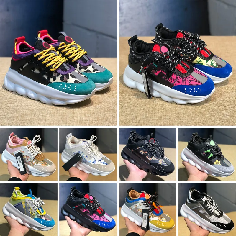 2023 Running Shoes reflective height reaction sneakers 2.0 black white red floral multi-color suede tan pink dark green yellow men women