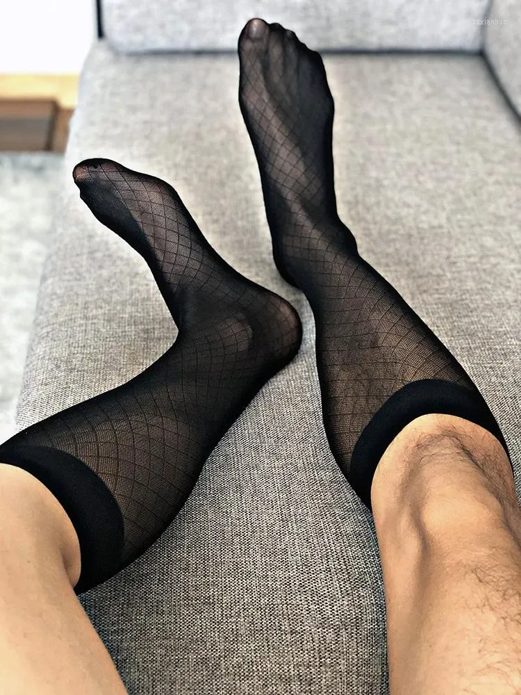 Men Sheer Formal Dress Suit Wear Sheer Socks Business Tube Dress Stockings  : : Clothing, Shoes & Accessories