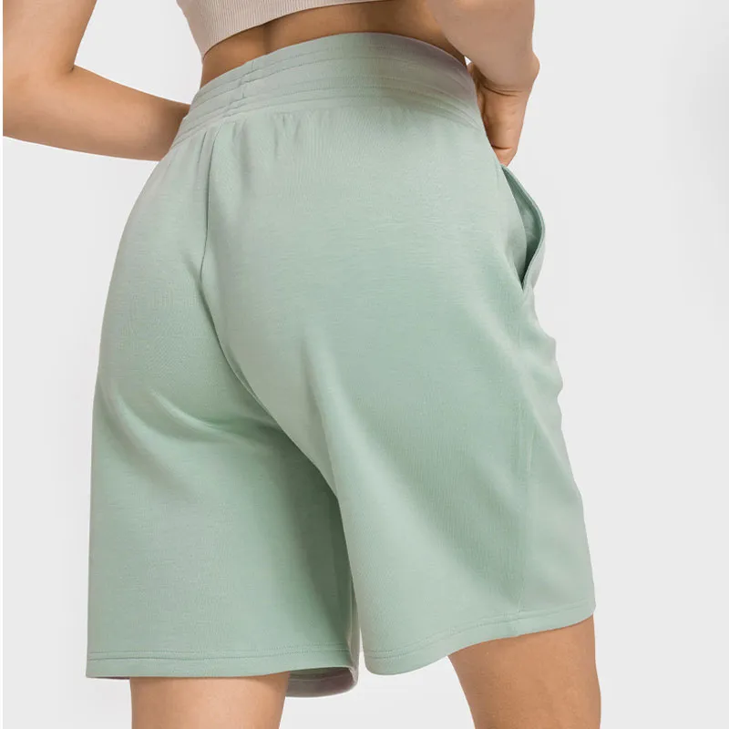 L-339 Commuter Loungeful Pantalones cortos de yoga de algodón de talle bajo Pantalones cortos deportivos de tenis lavables a máquina Pantalones de chándal de zancada diaria para mujer Swe2164