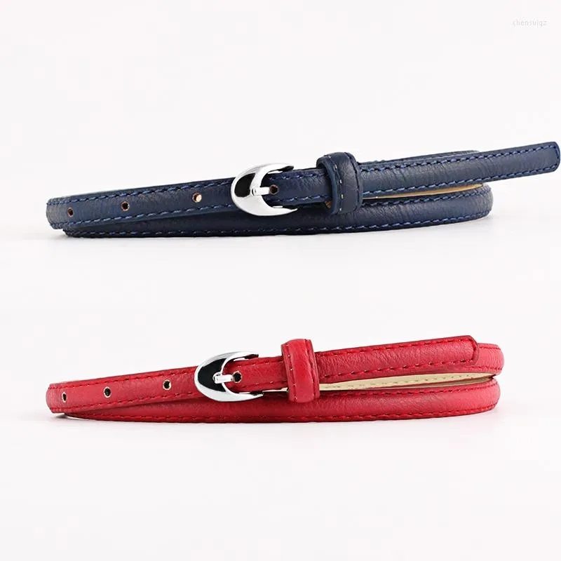 Ceintures Mode Femmes Lady Ceinture En Cuir Skinny Boucle Ardillon Sangle De Taille Pour Jeans Robe Designer Ceinture 8 Couleurs De Luxe Femme