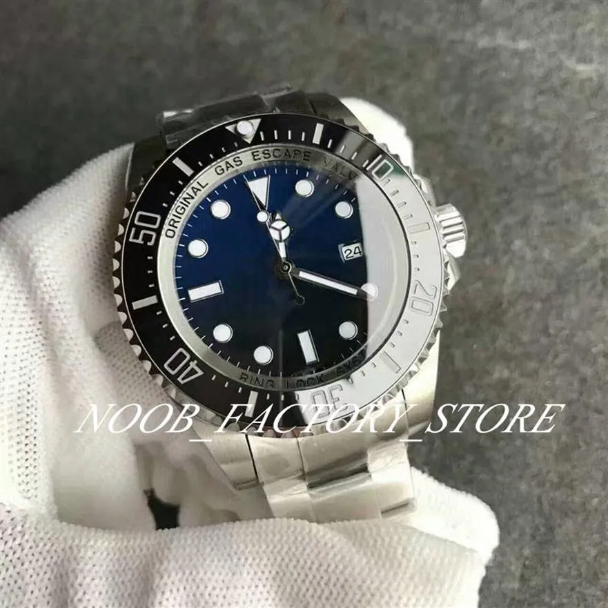 Men Size Watch N Factory V11 Blue Dial 1266600 904L Stal nierdzewna Cal 2836 Automatyczny ruch Sapphire Glass 44 mm Ceramic Bezel W265R